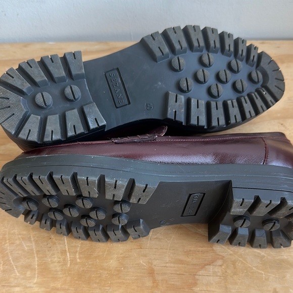 Sezane Brown Leather Loafers Slip-Ons - Picture 6 of 7